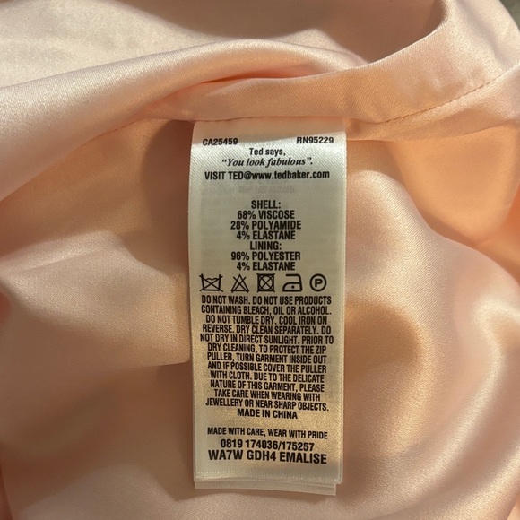 Ted Baker London Blush Pink Scalloped Mini Dress-NWOT - Picture 8 of 13